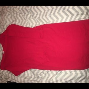Sexy red body con dress